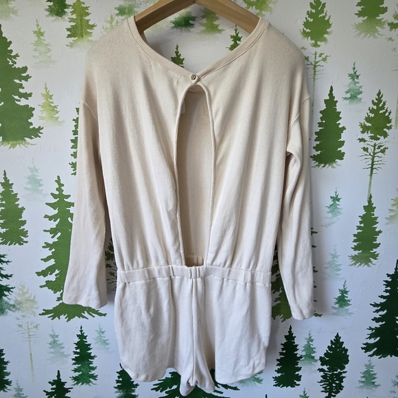 Free People Beach Captain Cream Romper - Picture 2 of 7